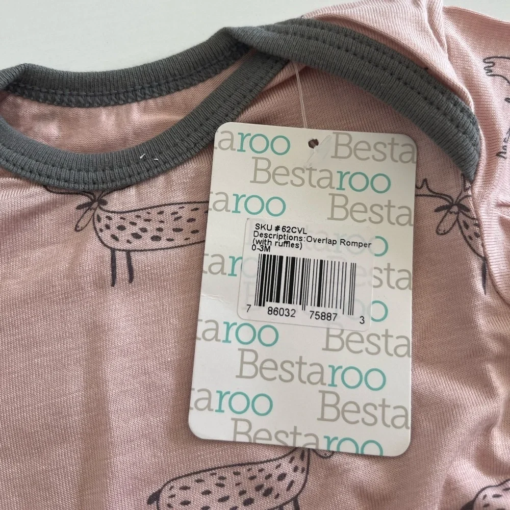 NWT bestaroo Pink Deer Print Kids One Piece